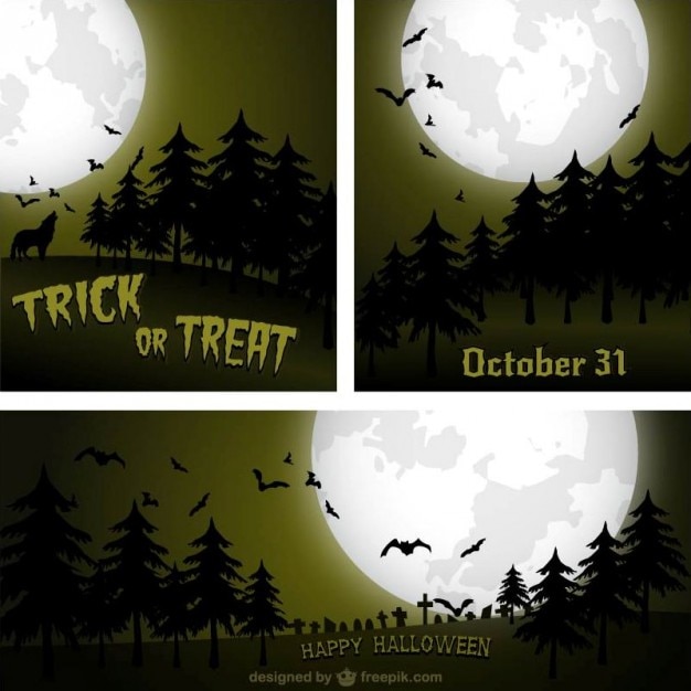 Halloween backgrounds pack