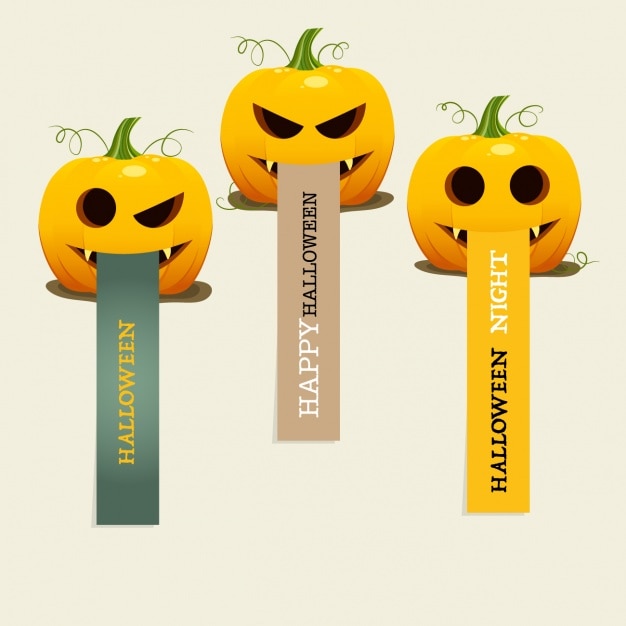 Download Halloween banner set | Free Vector