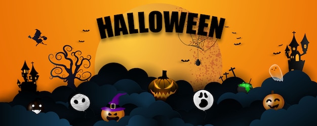 Halloween banner Vector | Premium Download