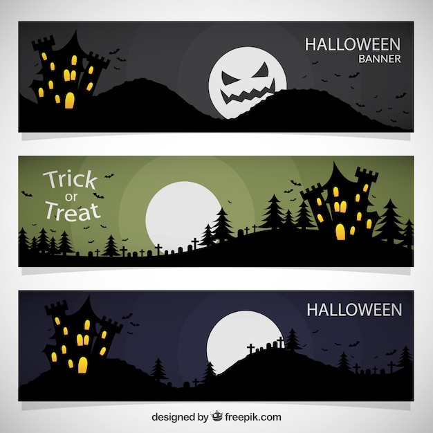 Halloween banners collection