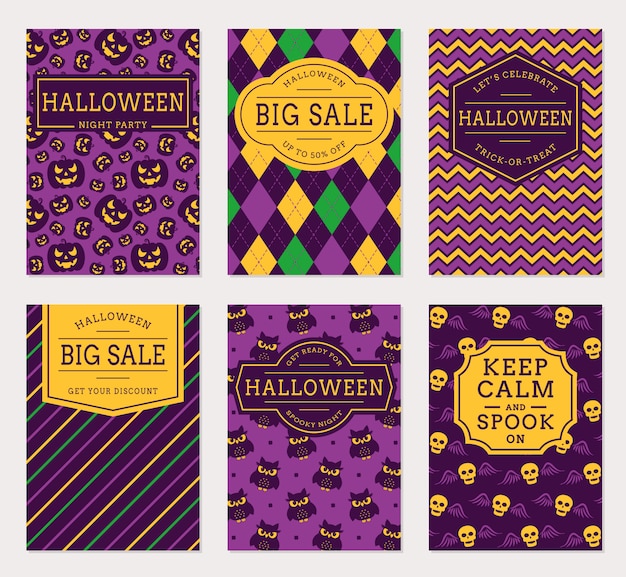 Download Halloween banners Vector | Premium Download