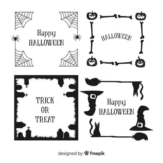 Download Halloween border collection Vector | Free Download