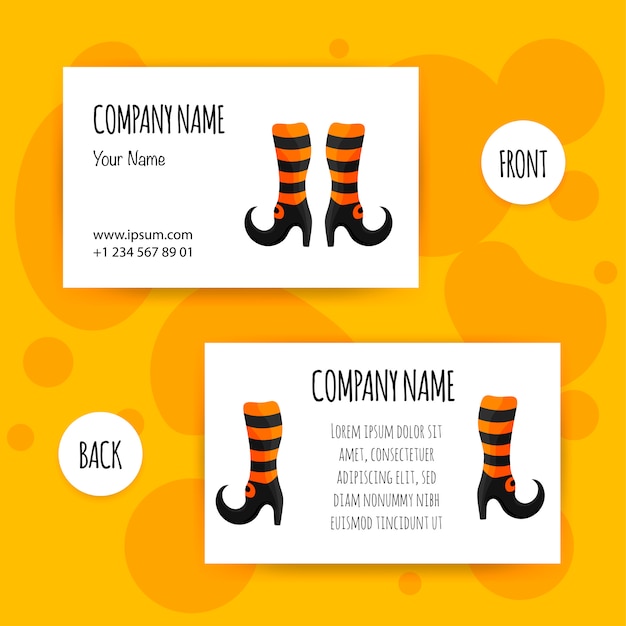 halloween business card templates free microsoft word