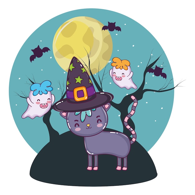 Premium Vector | Halloween cute cartoons