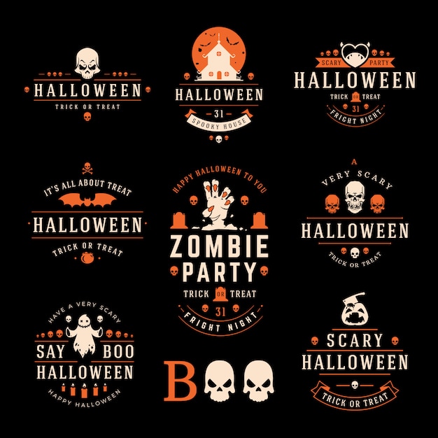 Download Free Halloween Labels And Logos With Creepy And Spooky Symbols Use our free logo maker to create a logo and build your brand. Put your logo on business cards, promotional products, or your website for brand visibility.