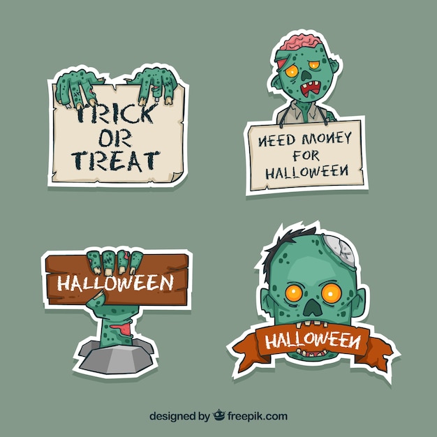 Download Free Halloween Labels With Zombie Free Vector Use our free logo maker to create a logo and build your brand. Put your logo on business cards, promotional products, or your website for brand visibility.