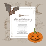 Free Vector Halloween Letter Template