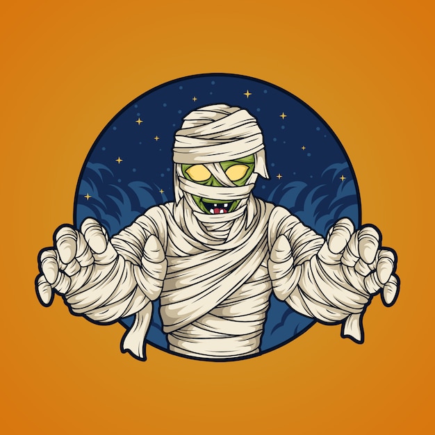 Premium Vector Halloween Mummy