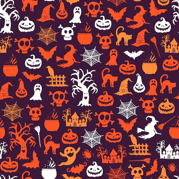 Download Halloween pattern | Premium Vector