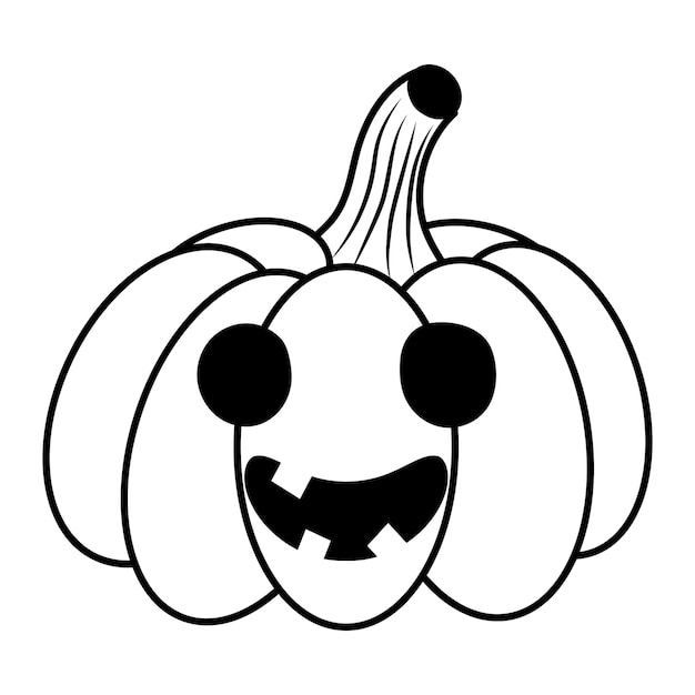 Premium Vector Halloween Pumpkin In Doodle Style Vector Sketch Illustration 7207