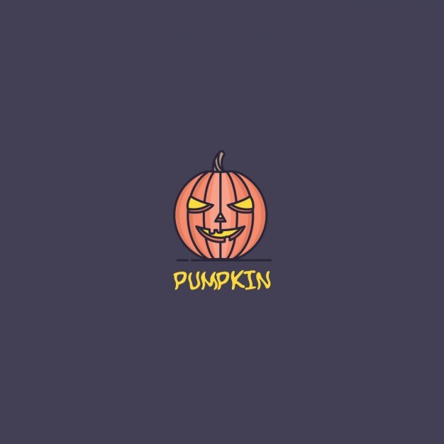 Halloween pumpkin logo Vector | Free Download