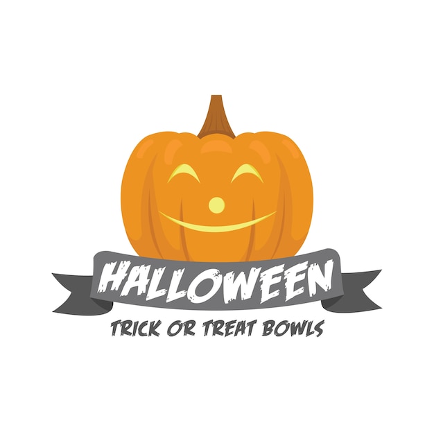 Download Halloween Pumpkin vector logo design template Vector ...