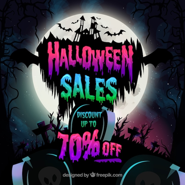 Halloween sale background