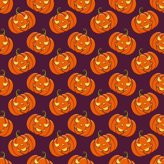 Premium Vector | Halloween seamless background
