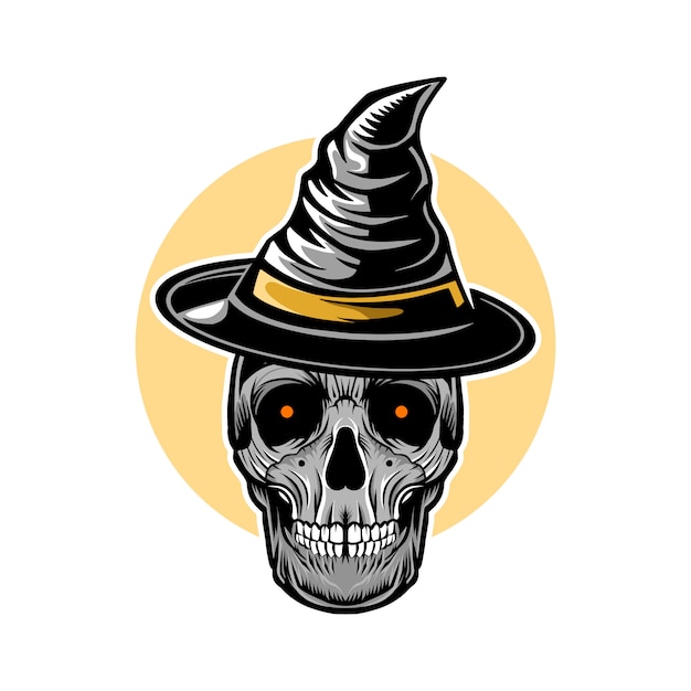 Download Halloween skull witch | Premium Vector