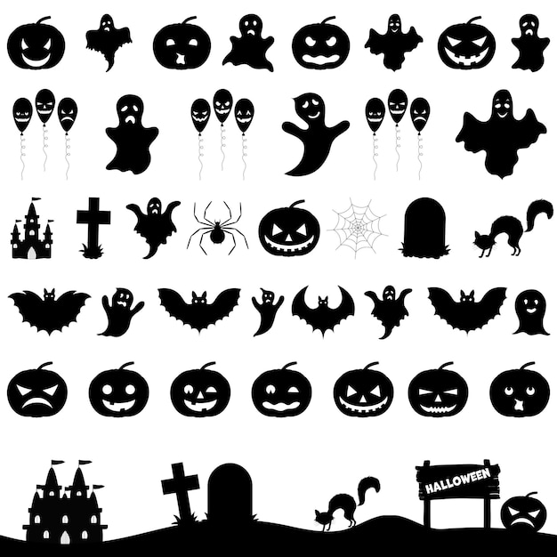 Premium Vector | Halloween tape set illustration