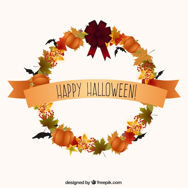 Download Halloween wreath Vector | Free Download