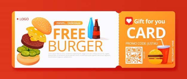 Download Free Hamburger Gift Voucher Template Premium Vector Use our free logo maker to create a logo and build your brand. Put your logo on business cards, promotional products, or your website for brand visibility.
