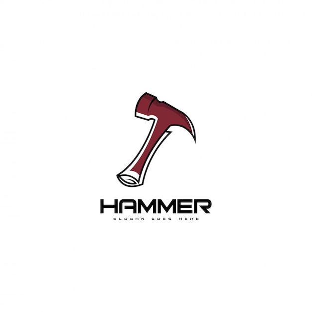 Premium Vector | Hammer logo