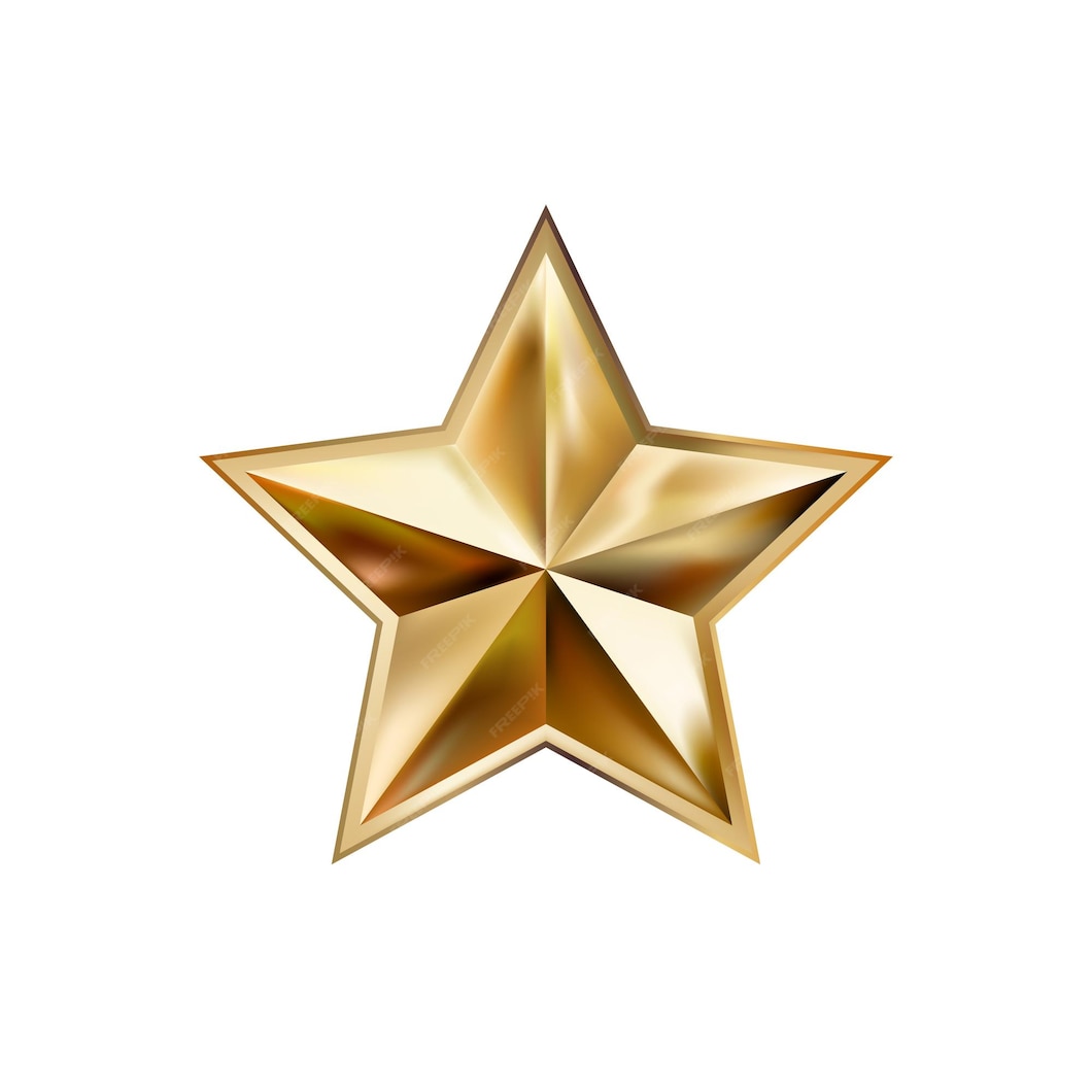 Premium Vector | Hand drawing gold star with five rays elegant element ...