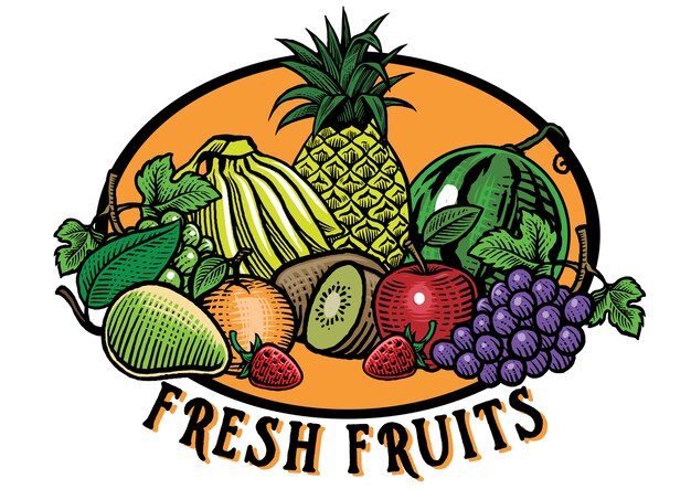 Premium Vector | Hand Drawing Style Of Fruits