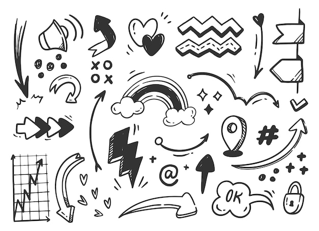 Premium Vector Hand Drawn Abstract Scribble Doodle