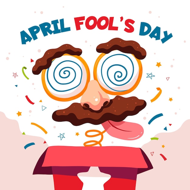 Free Vector | Hand drawn april fools' day illustration