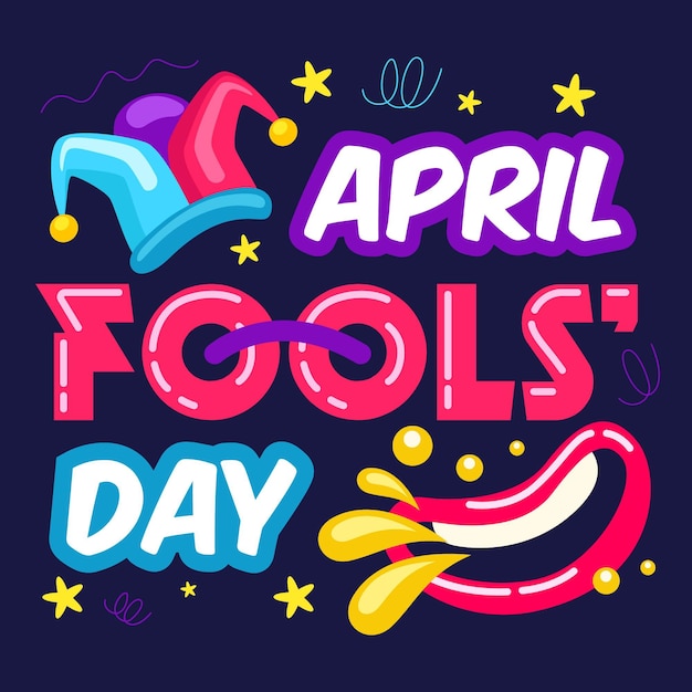 Free Vector | Hand drawn april fools' day lettering