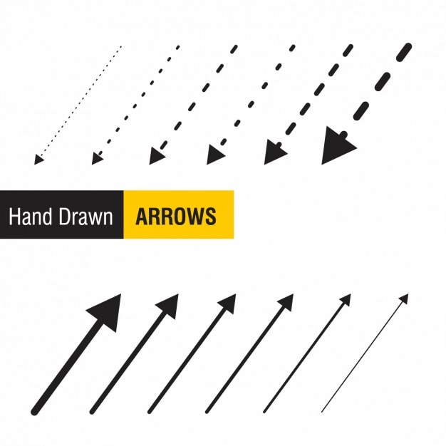 Download Hand drawn arrows collection Vector | Free Download