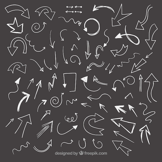 Download Hand drawn arrows pack | Free Vector