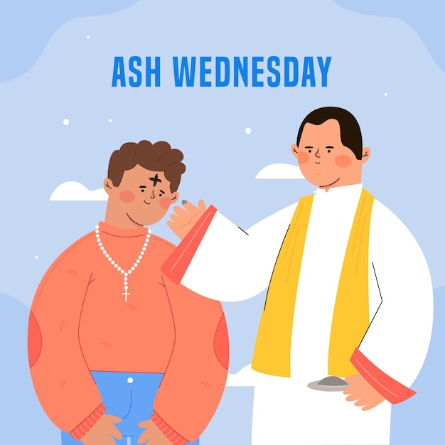 Free Vector | Hand drawn ash wednesday