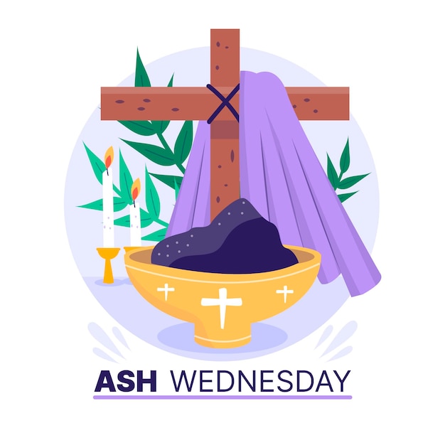 Free Vector | Hand drawn ash wednesday