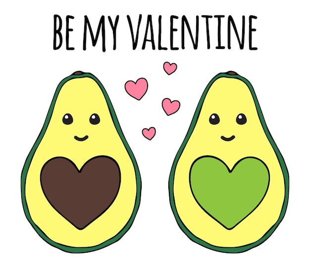 bowl of avocado for valentines day