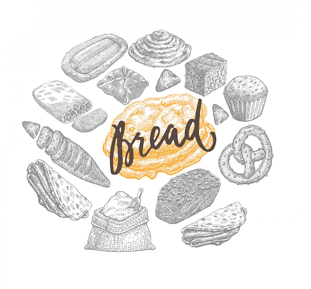 Free Vector | Hand drawn bakery concept