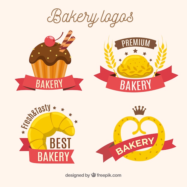 Download Free Download This Free Vector Hand Drawn Bakery Logos Collection Use our free logo maker to create a logo and build your brand. Put your logo on business cards, promotional products, or your website for brand visibility.