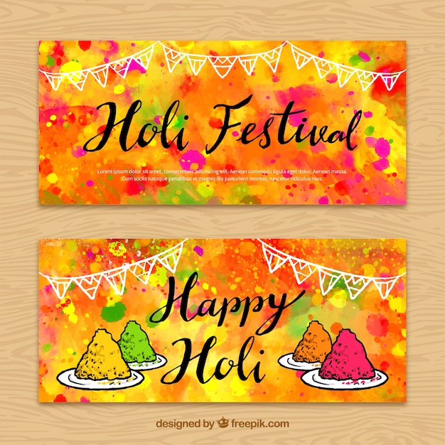 holi festival banner