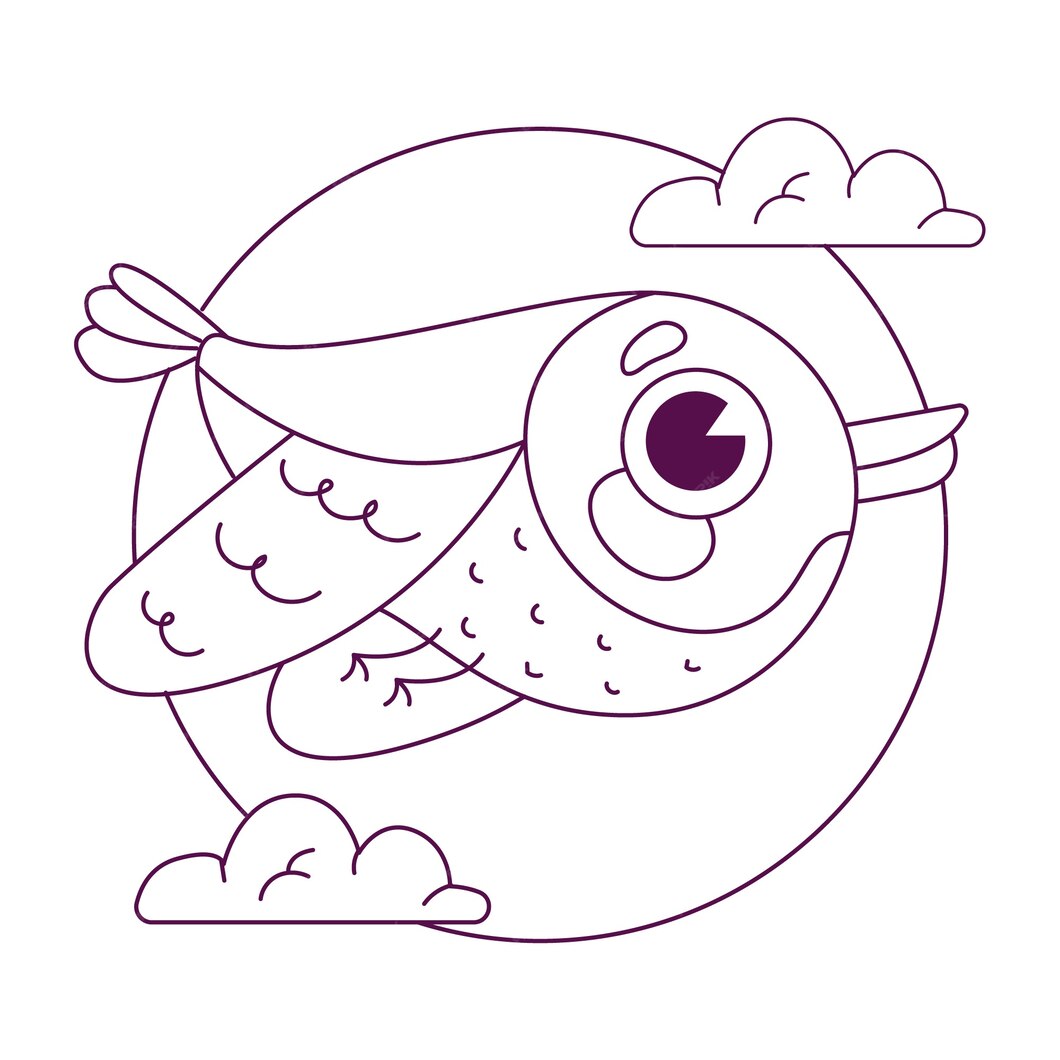 free-vector-hand-drawn-bird-outline-illustration