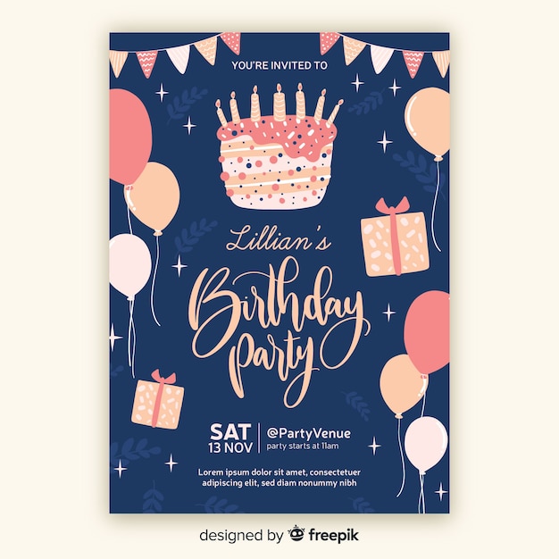 Free Free Birthday Invitation Svg Free 272 SVG PNG EPS DXF File