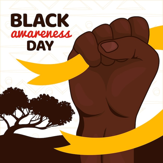 Premium Vector Hand drawn black awareness day