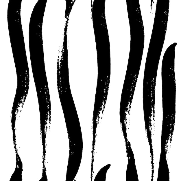 Hand drawn black and white seamless pattern in grunge style. Premium Vector