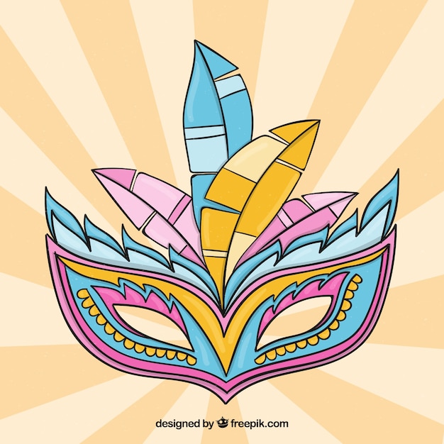 Free Vector | Hand drawn brazilian carnival mask