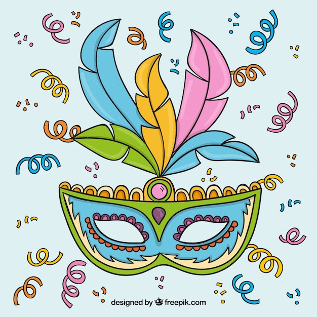 Free Vector | Hand drawn brazilian carnival mask