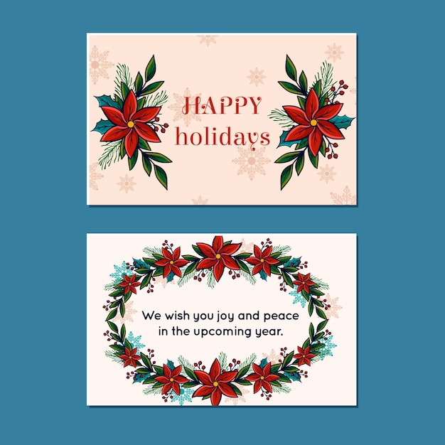 free-vector-hand-drawn-business-christmas-cards