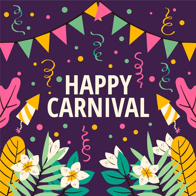 Free Vector | Hand drawn carnival concept