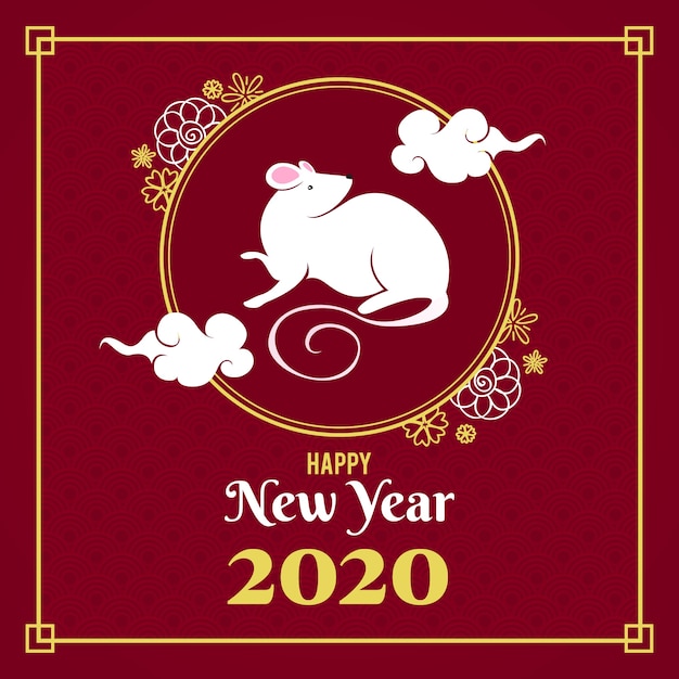 Free Vector | Hand drawn chinese new year