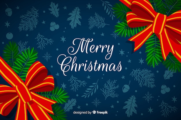 Download Free Vector Hand Drawn Christmas Background With Wreaths Frame PSD Mockup Templates