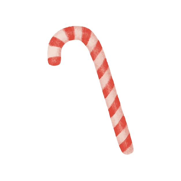 Free Vector | Hand drawn christmas candy cane