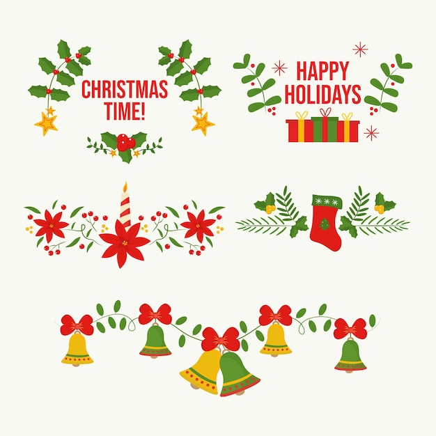 Hand drawn christmas frames and borders Vector | Free Download