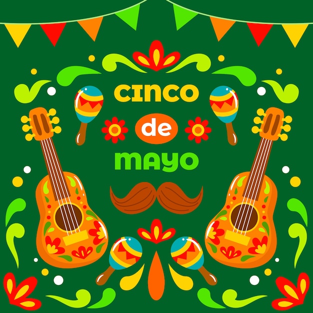 Hand-drawn cinco de mayo day | Free Vector