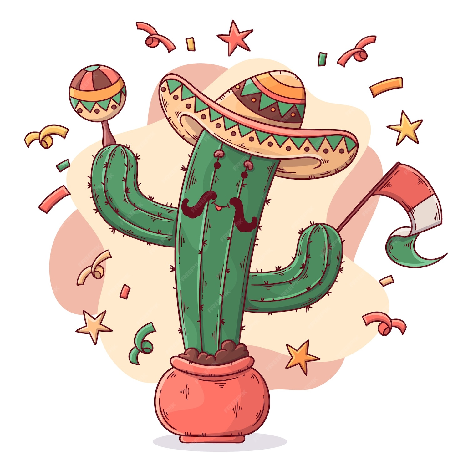 Free Vector Hand drawn cinco de mayo